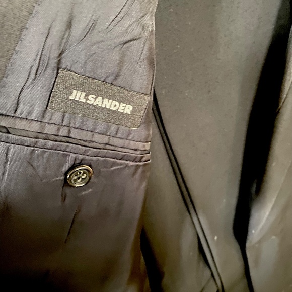 Single-breasted 3-piece Jil Sanders Men's Tuxedo, 40R/32/31, Black and Gray - Picture 3 of 4